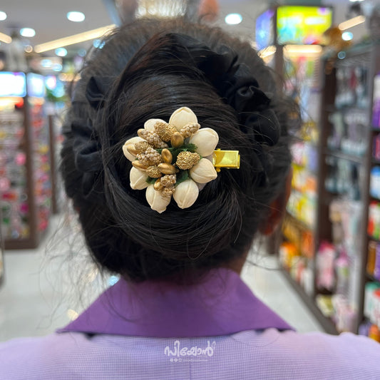 Jasmine Bud Alligator Clip - Golden