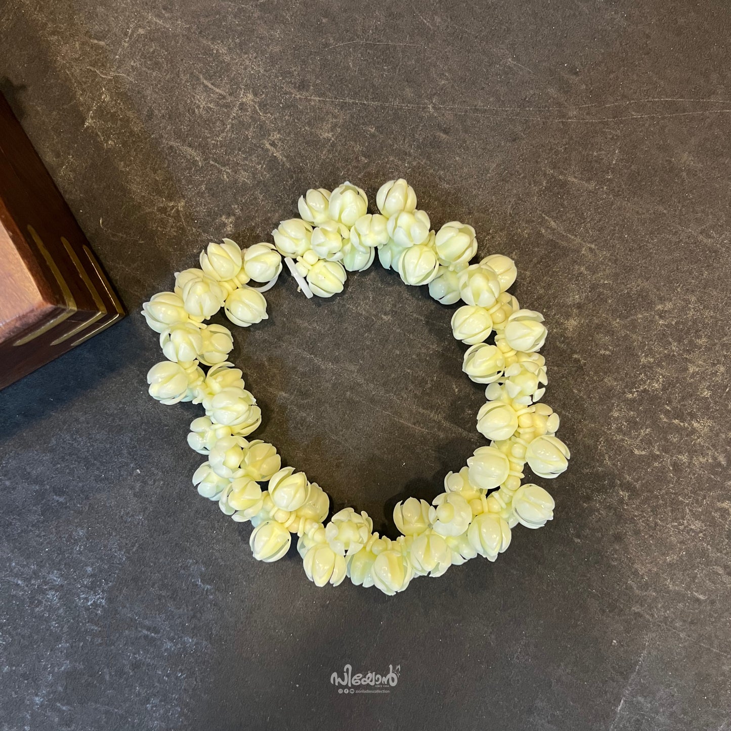 Jasmine Plastic Flower - Hair Styling Flower Mala - 35cm