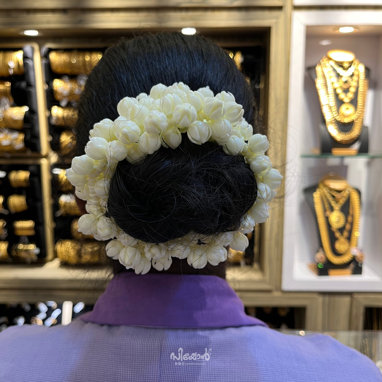 Jasmine Plastic Flower - Hair Styling Flower Mala - 110cm