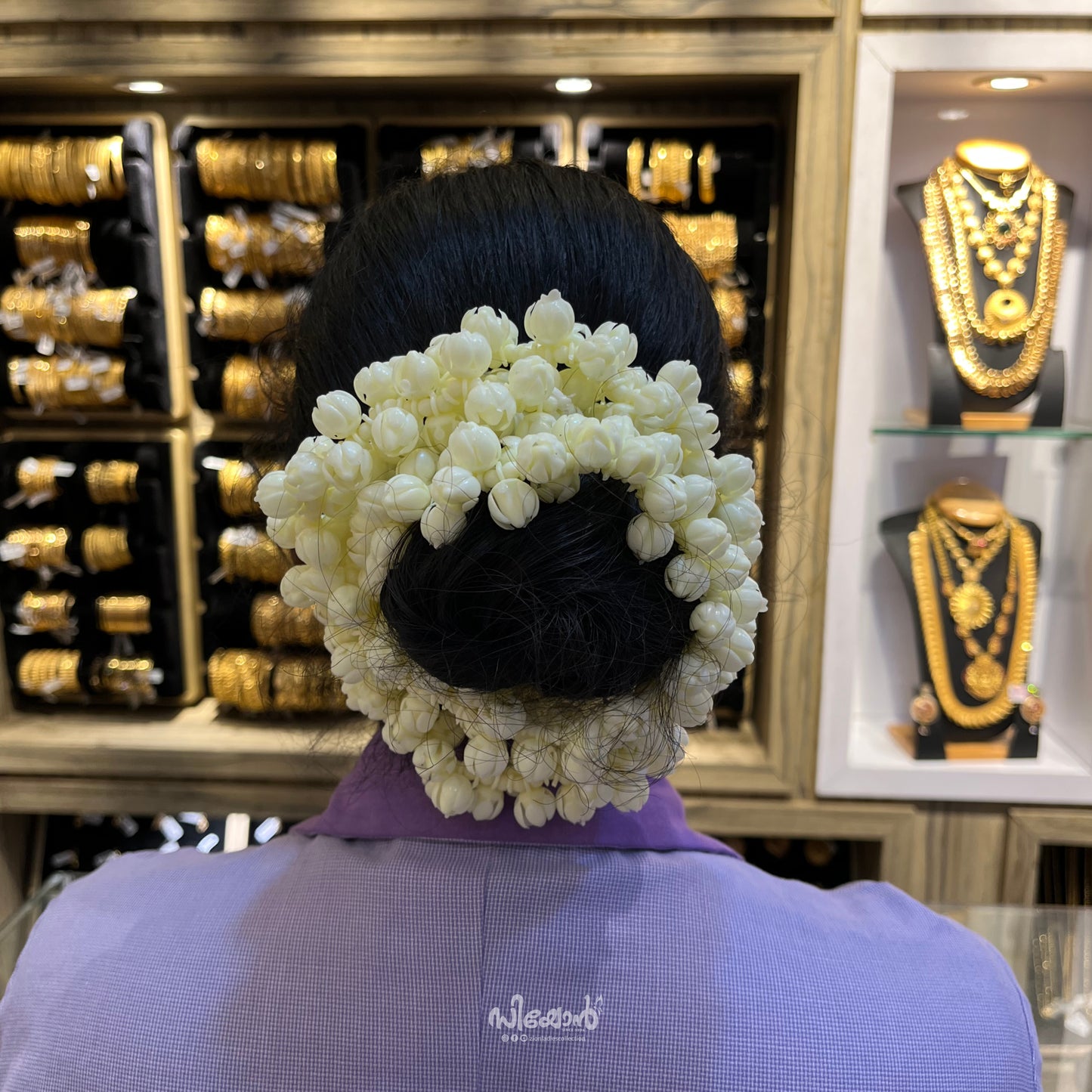 Jasmine Plastic Flower - Hair Styling Flower Mala - 75cm