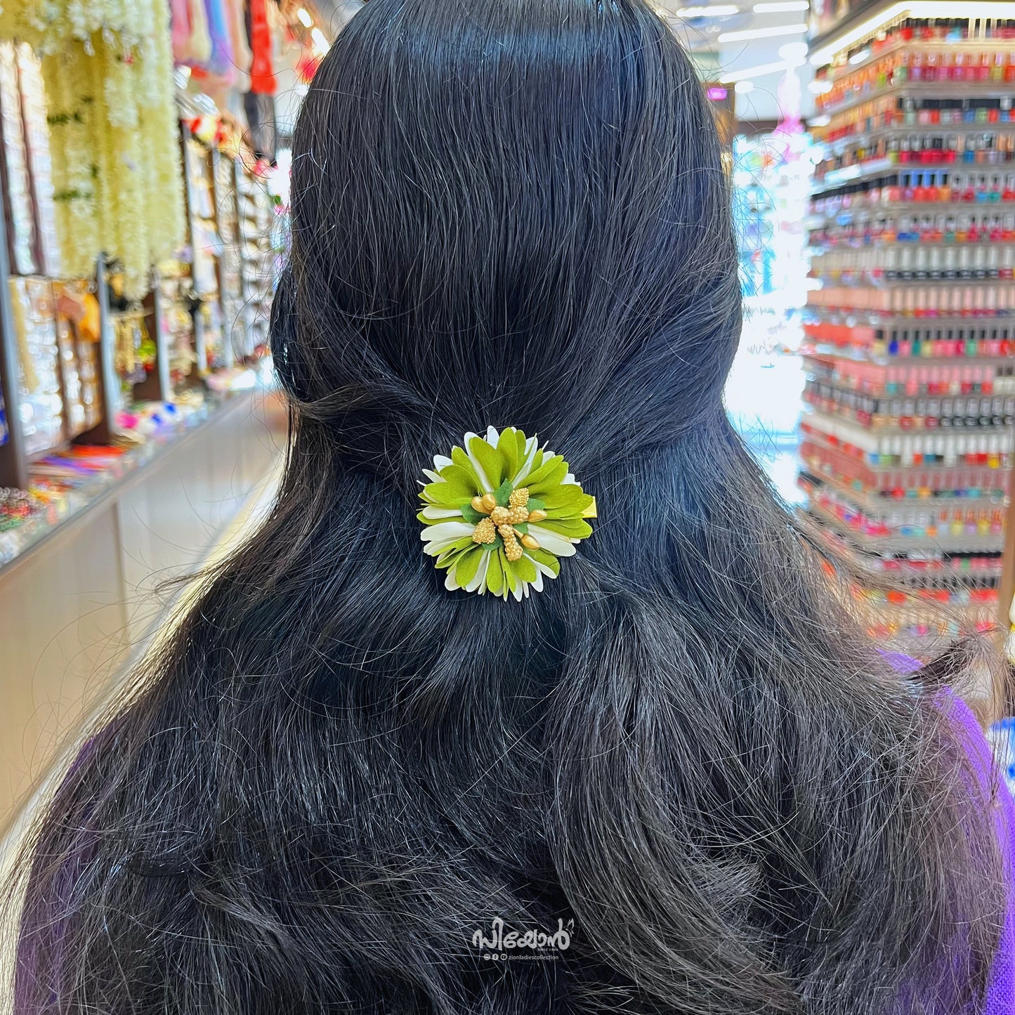 Jasmine Flower - Alligator Clip - 01