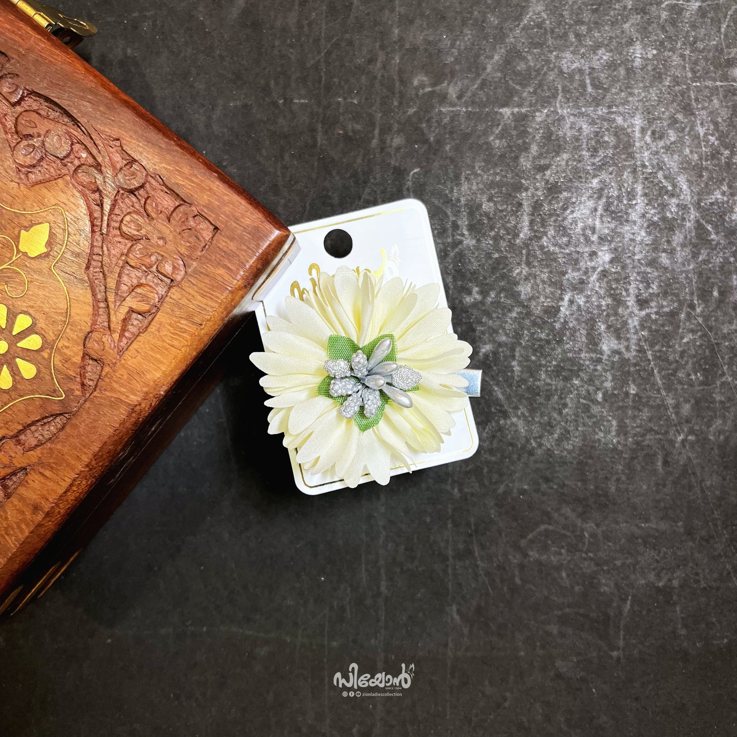 Jasmine Flower - Alligator Clip - 02