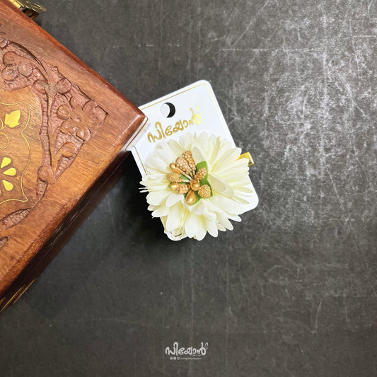 Jasmine Flower - Alligator Clip - 03