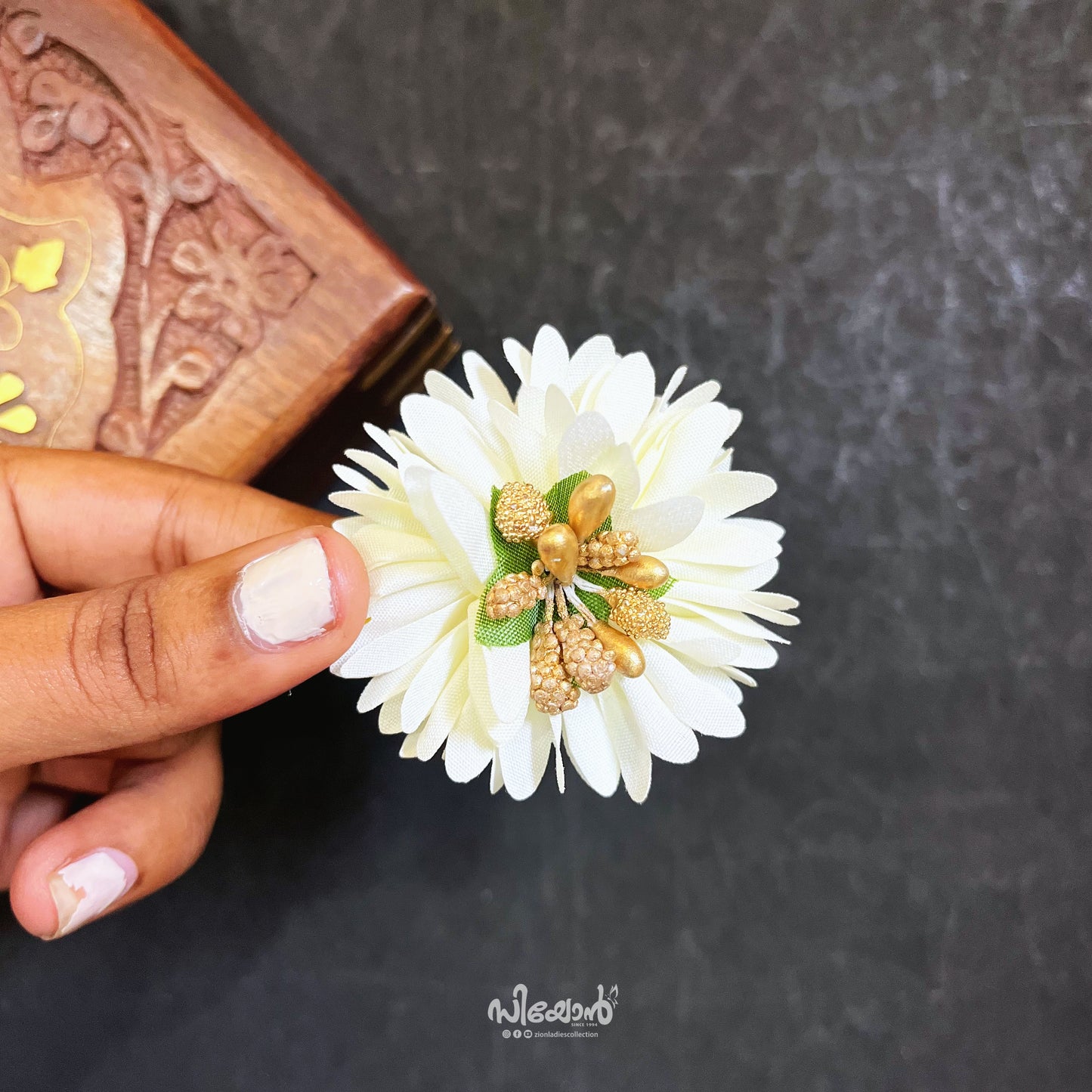 Jasmine Flower - Alligator Clip - 03