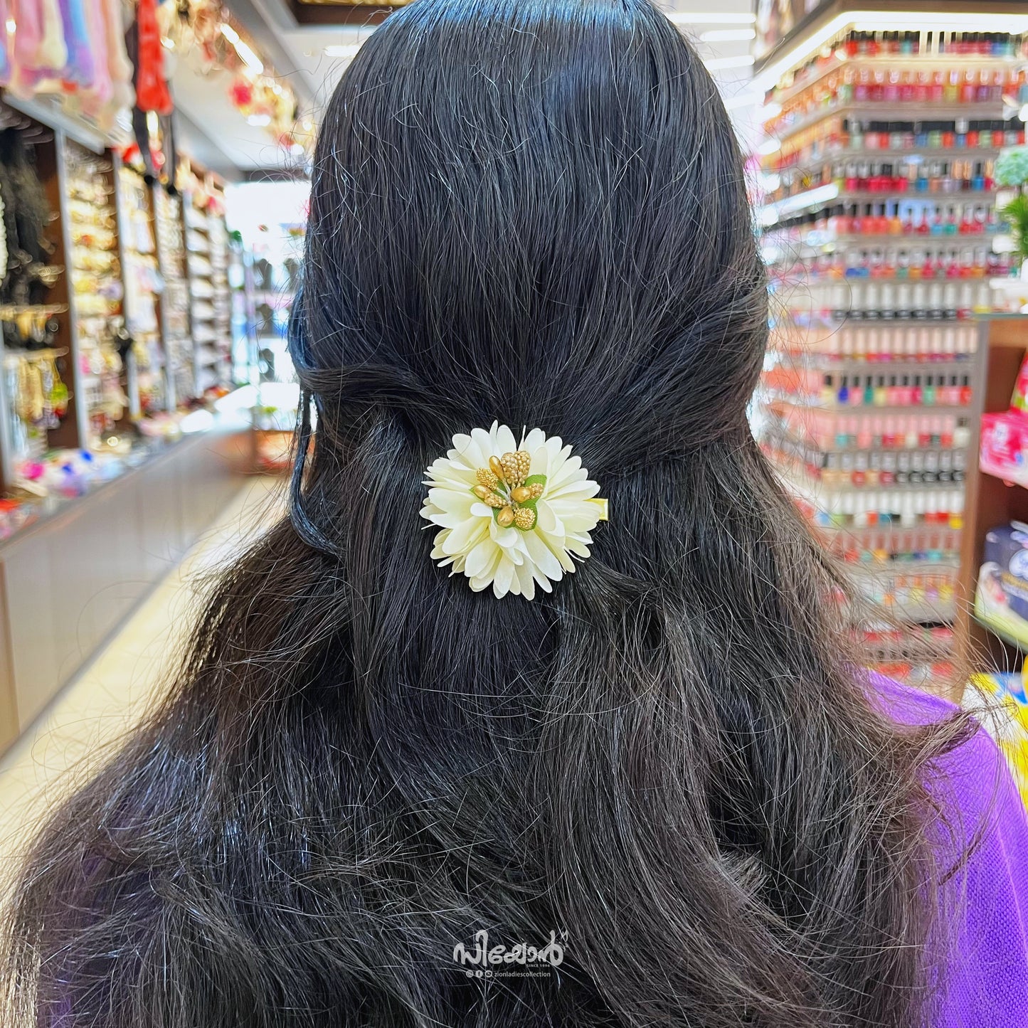 Jasmine Flower - Alligator Clip - 03
